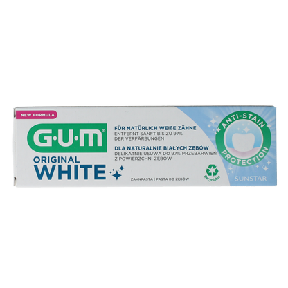 GUM Tandpasta white original 75 Milliliter