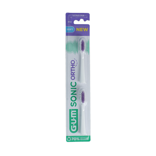 GUM Sonic ortho batterij tandenborstel refill 1 Stuks