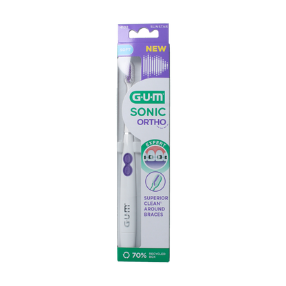 GUM Sonic ortho batterij tandenborstel 1 Stuks