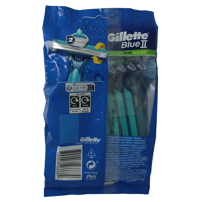 Gillette Blue II wegwerpmesjes 10 Stuks