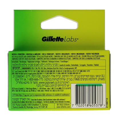 Gillette Labs blades 4 Stuks