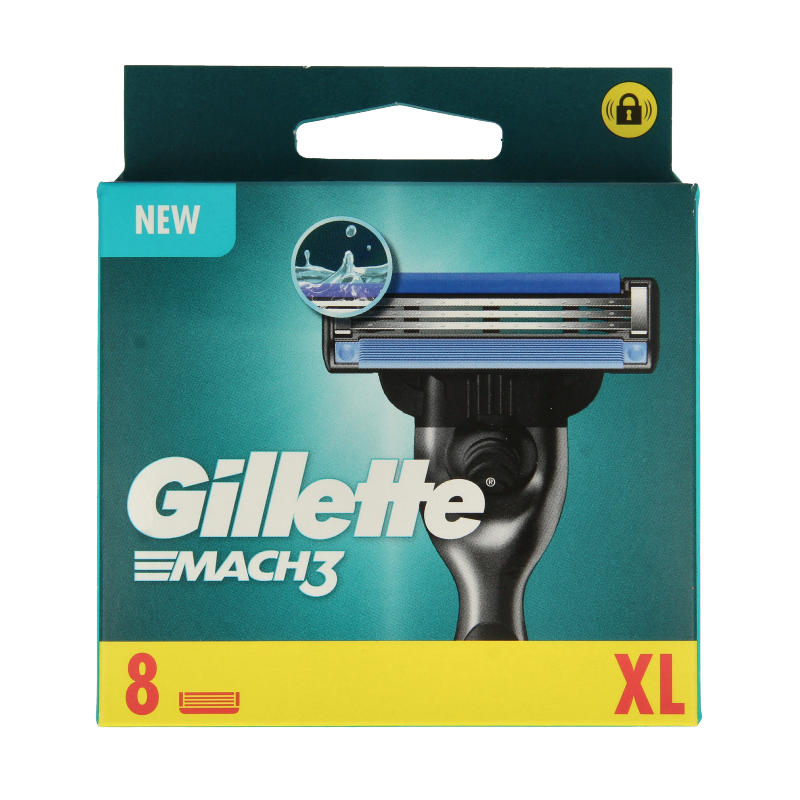 Gillette Mach3 base mesjes regular 8 Stuks