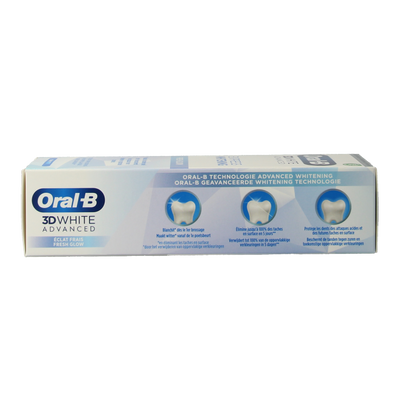 Oral B Tandpasta3D white advanced expres fresh whitening 75 Milliliter