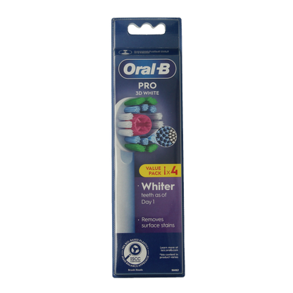 Oral B Opzetborstel 3D white 4 Stuks