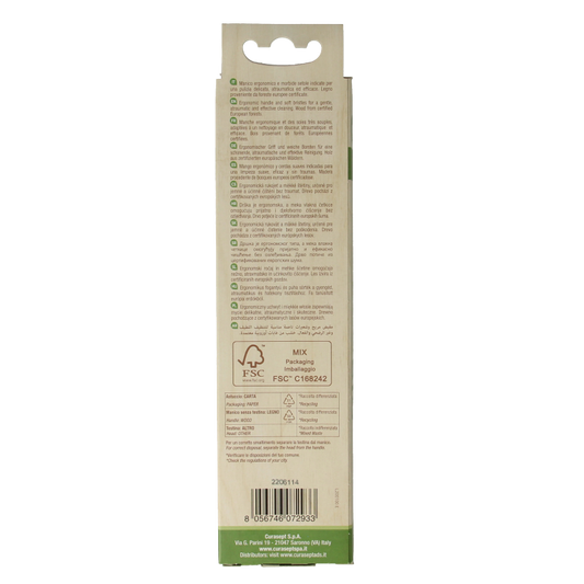Curasept Tandenborstel wood soft 1 Stuks