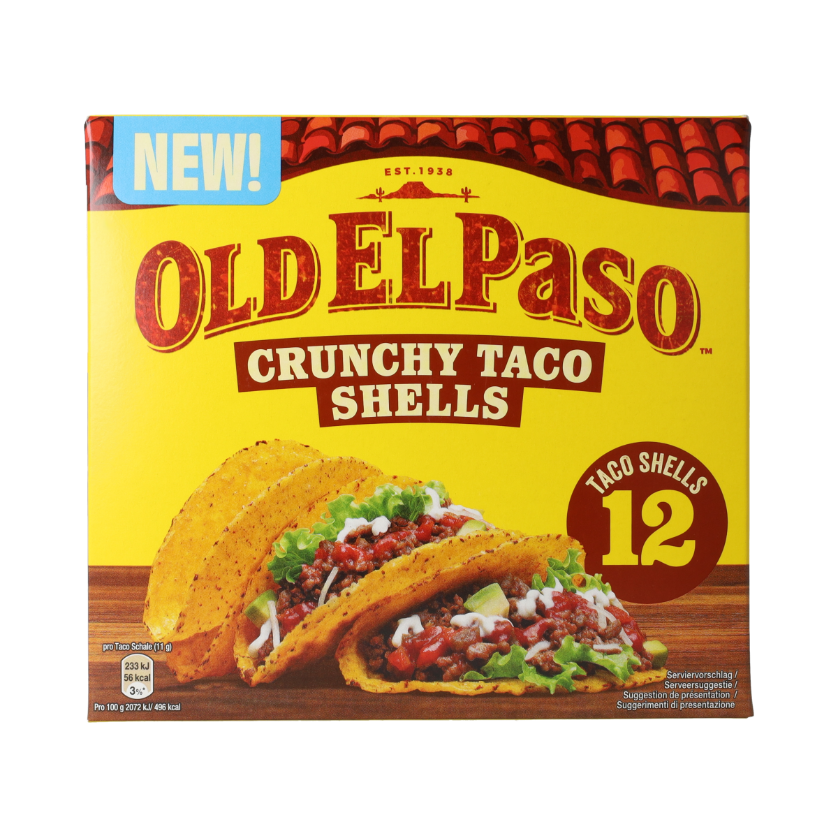 Old El Paso Taco shells glutenvrij 135.00 Gram