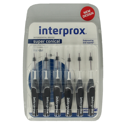 Interprox Super ragers conical donker blauw 6.00 Stuks