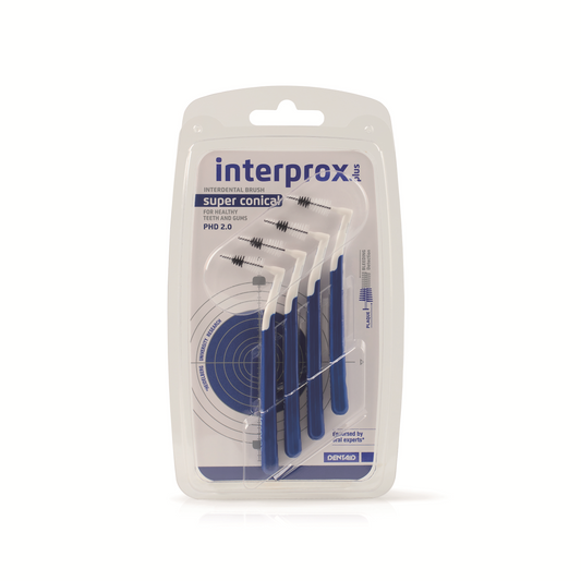 Interprox Plus ragers super conical donker blauw 4.00 Stuks