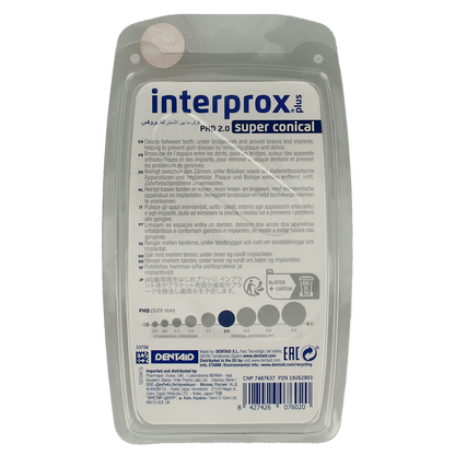 Interprox Plus ragers super conical donker blauw 4 Stuks