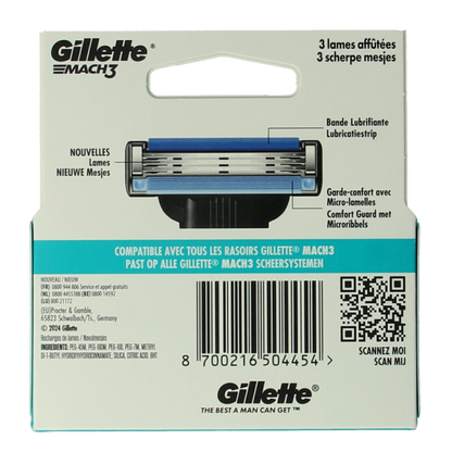 Gillette Mach3 blades 5 Stuks