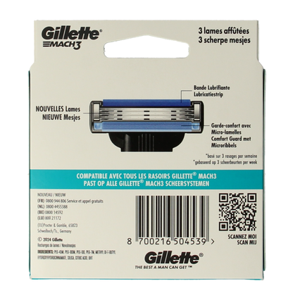 Gillette Mach3 blades 8 Stuks