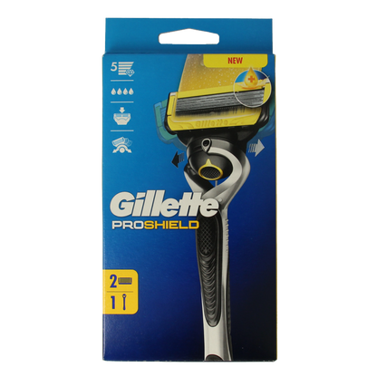 Gillette Proshield yellow razor 2 Stuks