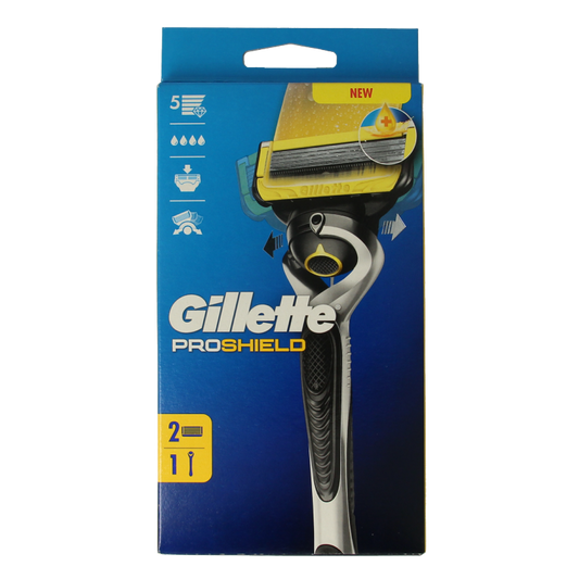 Gillette Proshield yellow razor 2 Stuks