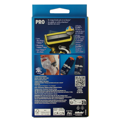 Gillette Proshield yellow razor 2 Stuks