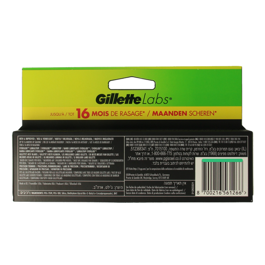 Gillette Labs blades 8 Stuks