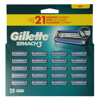 Gillette Mach3 blades 20 Stuks