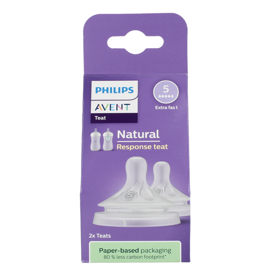 Avent Natural flesspeen 6M+ 2 Stuks