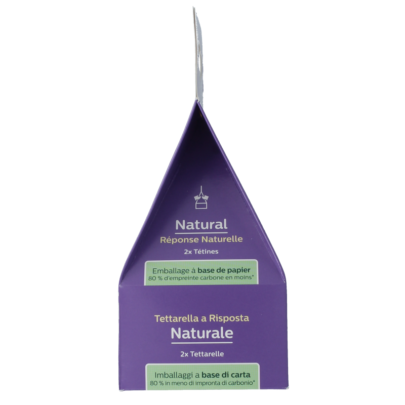 Avent Natural flesspeen 6M+ 2 Stuks