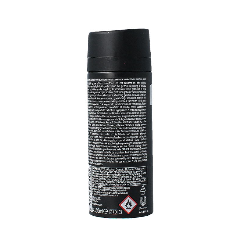 AXE Deodorant bodyspray black 150 Milliliter