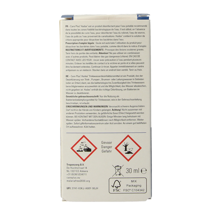 Care Plus Hadex drinkwaterdesinfectant 30 Milliliter