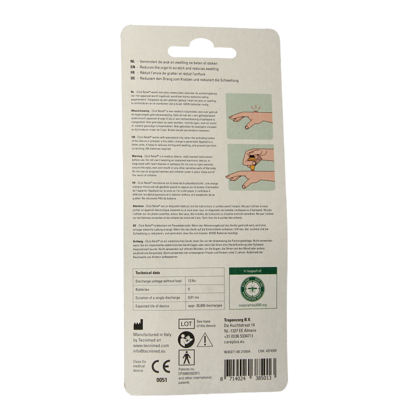 Care Plus Click away bite relief device 1 Stuks