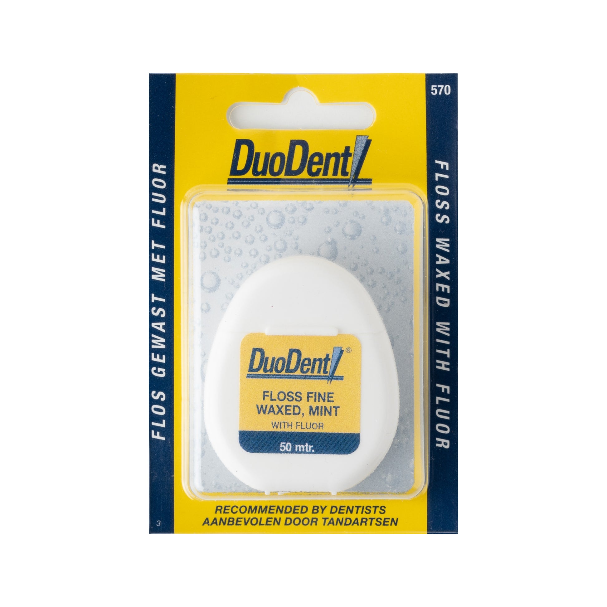 Duodent Floss fine waxed fluor 50 meter 1 Stuks