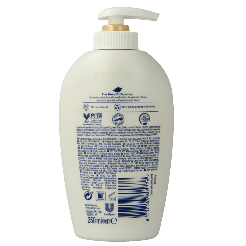 Dove Handzeep silk vloeibaar 250 Milliliter