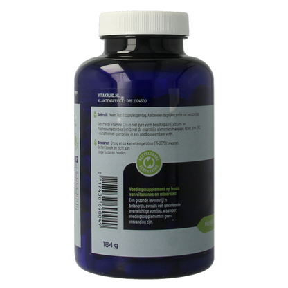 Vitakruid Gebufferde Vitamine C met oa Zink OPC Quercetine 180 Vegetarische capsules