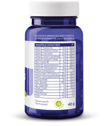 Vitakruid Multi Dag HD 100% Vegan 30 Tabletten