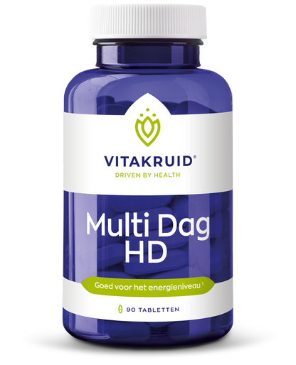 Vitakruid Multi Dag HD 100% Vegan 90 Tabletten