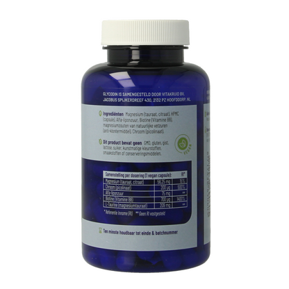 Vitakruid Glycodin Chroom Biotine Alfa-liponzuur L-Taurine 90 Vegetarische capsules