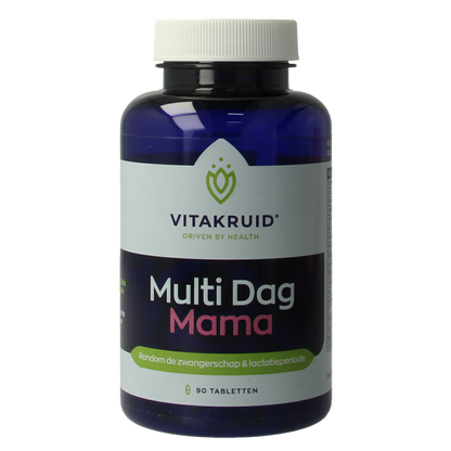 Vitakruid Multi Dag Mama 100% Vegan 90 Tabletten