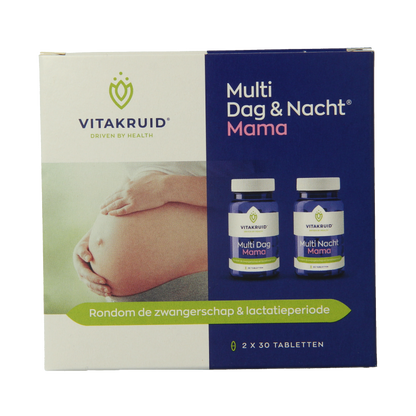 Vitakruid Multi Dag & Nacht Mama 100% Vegan 2 x 30 60 Tabletten