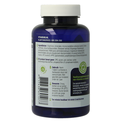 Vitakruid Multi Dag Vrouw 100% Vegan 90 Tabletten