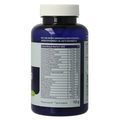 Vitakruid Multi Dag Vrouw 100% Vegan 90 Tabletten