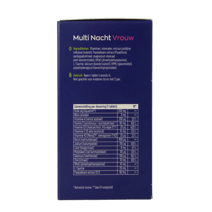 Vitakruid Multi Dag & Nacht Vrouw 100% Vegan 2 x 90 180 Tabletten