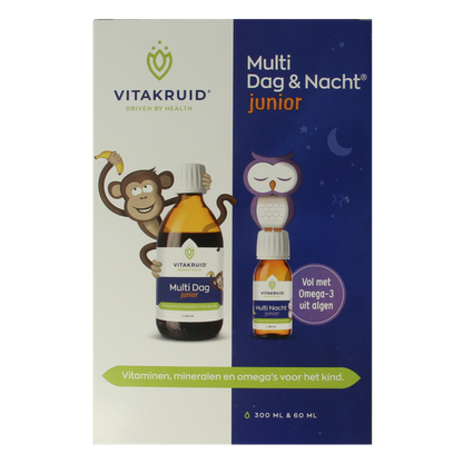 Vitakruid Multi Dag & Nacht Junior 100% Vegan 360 Milliliter