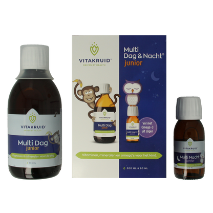 Vitakruid Multi Dag & Nacht Junior 100% Vegan 360 Milliliter