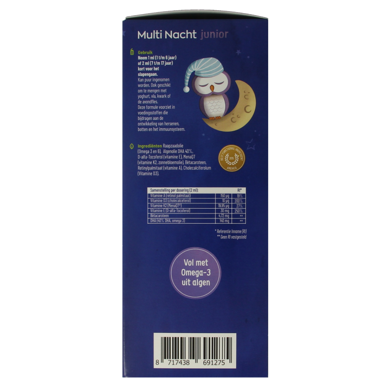 Vitakruid Multi Dag & Nacht Junior 100% Vegan 360 Milliliter