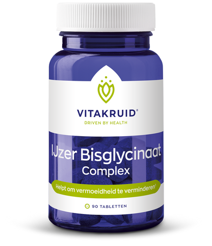 Vitakruid IJzer Bisglycinaat 28 Complex oa Koper Vitamine C 90 Tabletten
