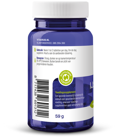 Vitakruid IJzer Bisglycinaat 28 Complex oa Koper Vitamine C 90 Tabletten