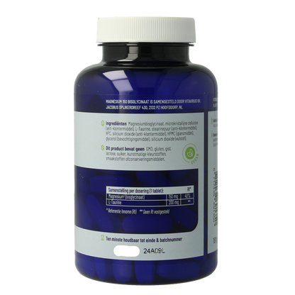 Vitakruid Magnesium 150 Bisglycinaat met 200mg L-Taurine 90 Tabletten