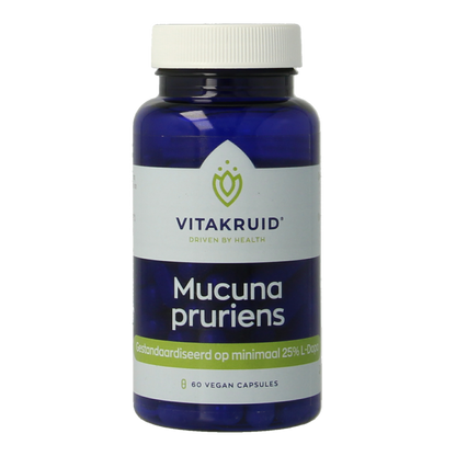 Vitakruid Mucuna pruriens 400mg minimaal 25% L-Dopa 60 Vegetarische capsules