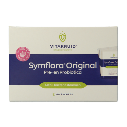 Vitakruid Symflora Original Pre- en Probiotica 8 stammen 60 Sachets
