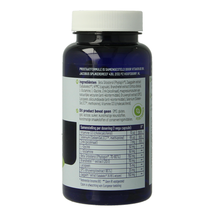 Vitakruid Prostaatformule oa Zaagpalm, Brandnetel & Zink 60 Vegetarische capsules
