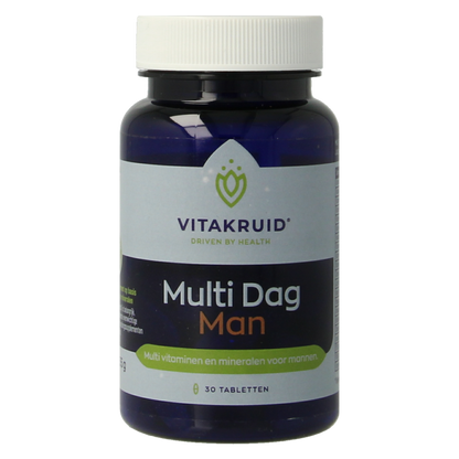 Vitakruid Multi Dag Man 100% Vegan 30 Tabletten