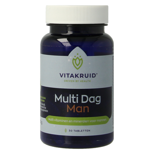Vitakruid Multi Dag Man 100% Vegan 30 Tabletten