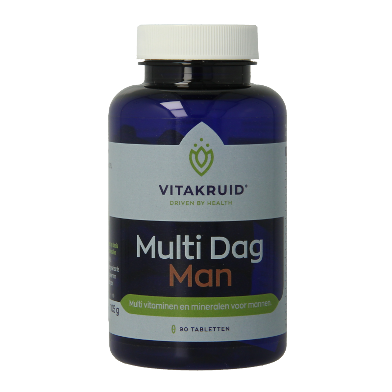 Vitakruid Multi Dag Man 100% Vegan 90 Tabletten