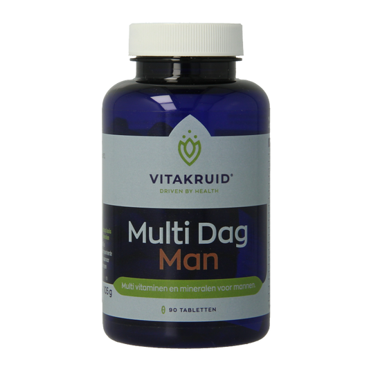 Vitakruid Multi Dag Man 100% Vegan 90 Tabletten