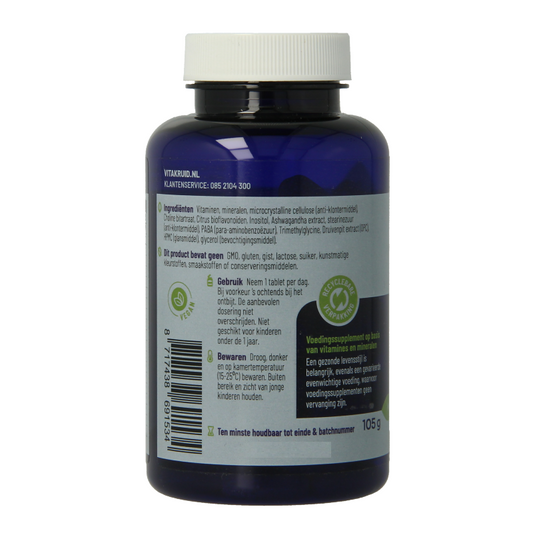 Vitakruid Multi Dag Man 100% Vegan 90 Tabletten